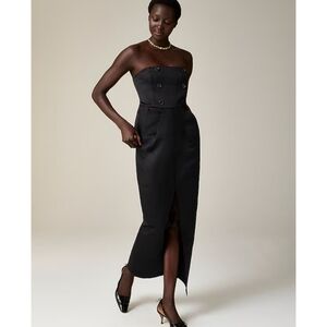 Christopher John Rogers X J.Crew Sculpted Dress in Duchesse Satin